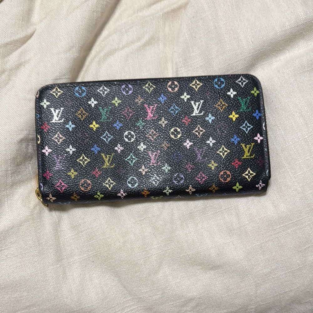 Louis Vuitton Black Multicolor Monogram Wallet